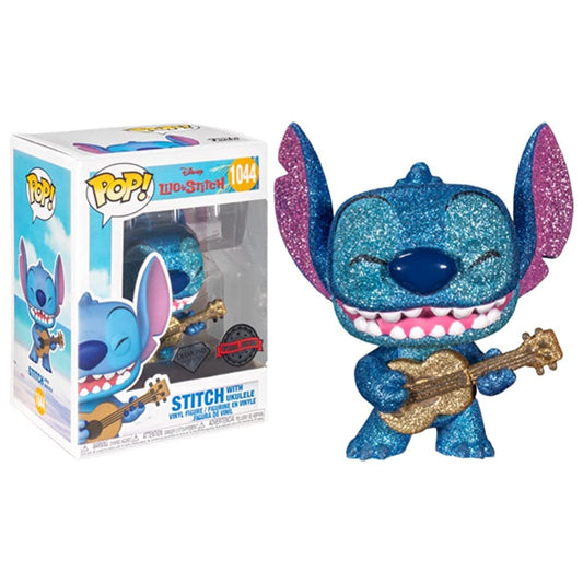 Lilo & Stitch - Stitch with Ukelele Diamond Glitter US Exclusive Pop! Vinyl #1044
