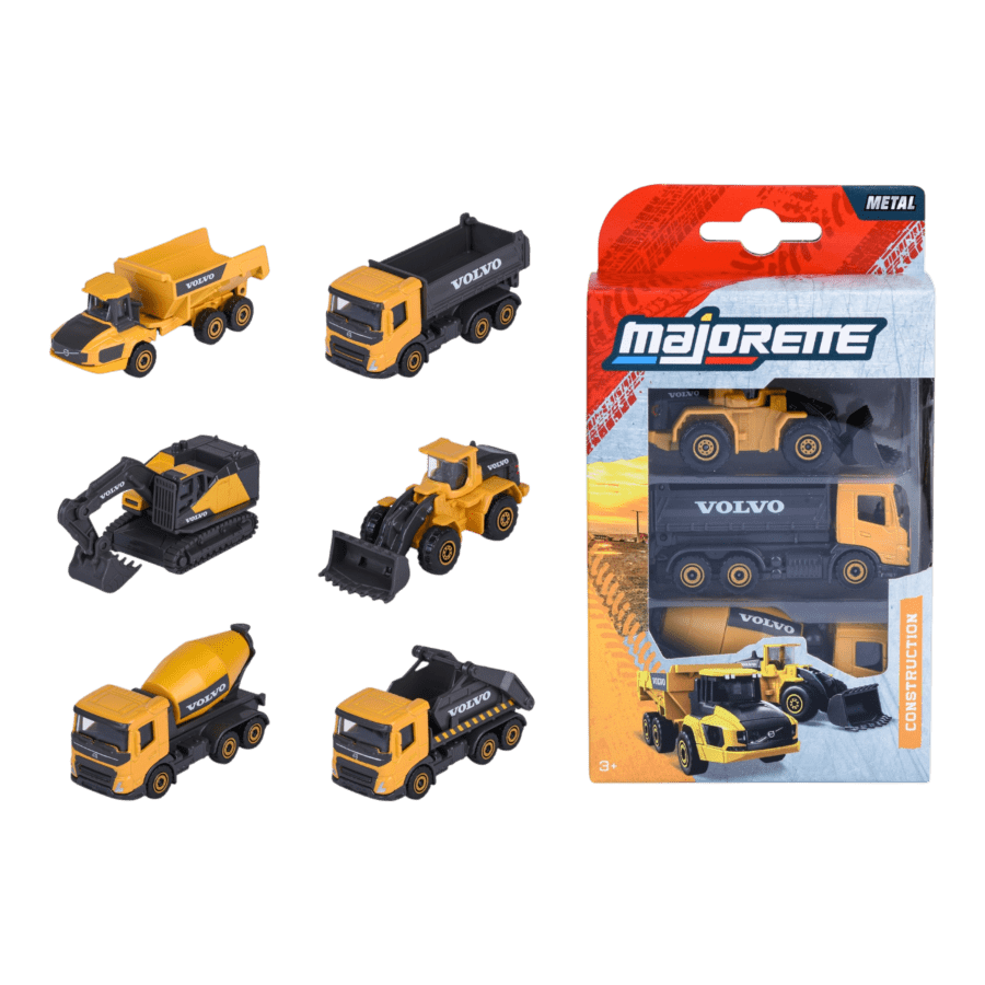 Majorette - 1:64 Volvo Construction 6ct H/S