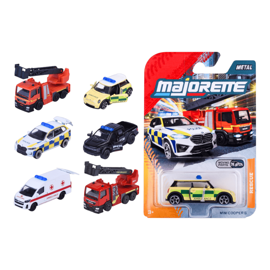 Majorette - 1:64 Rescue Premium Cars 12ct H/S