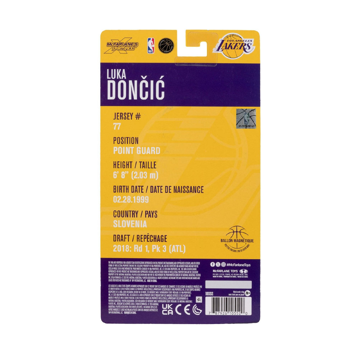 NBA - Luka Doncic (La Lakers) 6" Articulated Figure