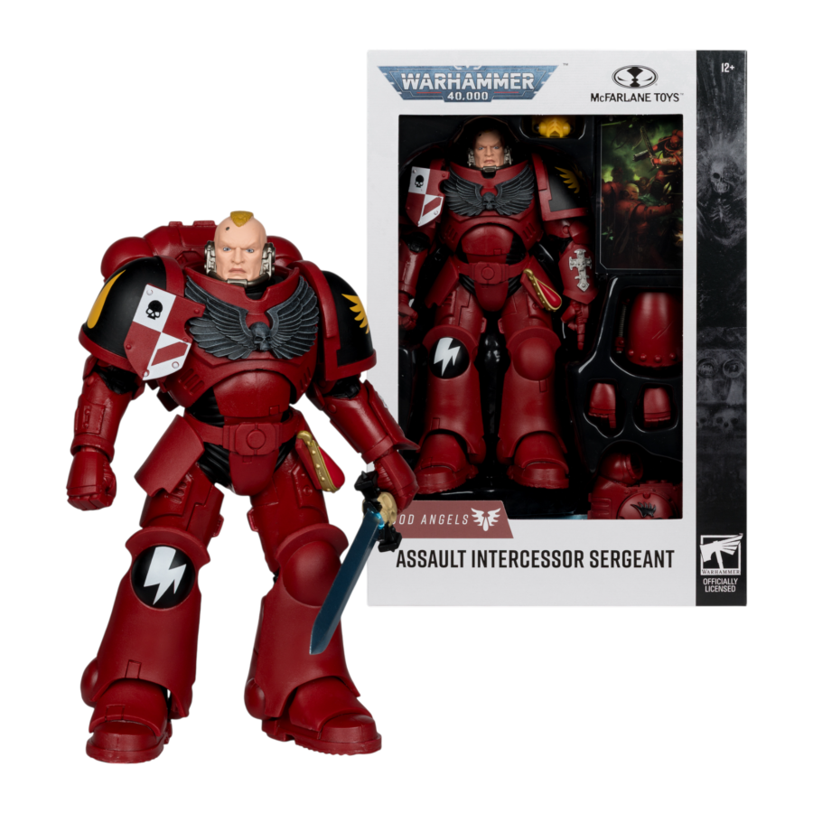 Warhammer 40,000 - Blood Angel Assault Intercessor Sergeant 7" Action Figure