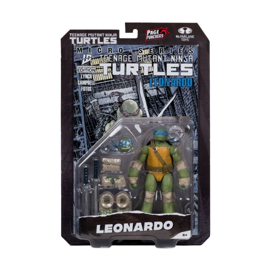 Teenage Mutant Ninja Turtles - Leonardo Page Punchers 5" Figure with Comic