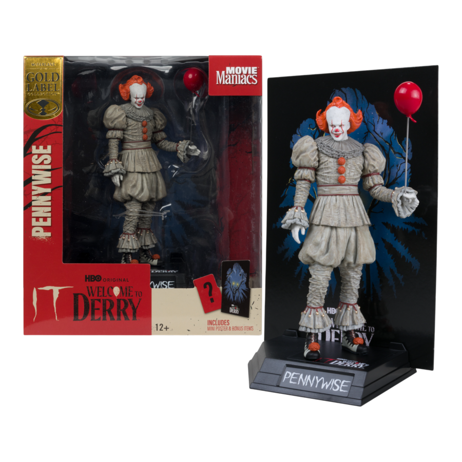 Welcome to Derry - Pennywise 6" Movie Maniacs Figure