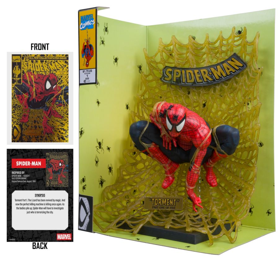 Marvel Comics - Spider-Man by Todd Mcfarlane (Spider-Man #1) Gold Label 1:6 Scale Figure