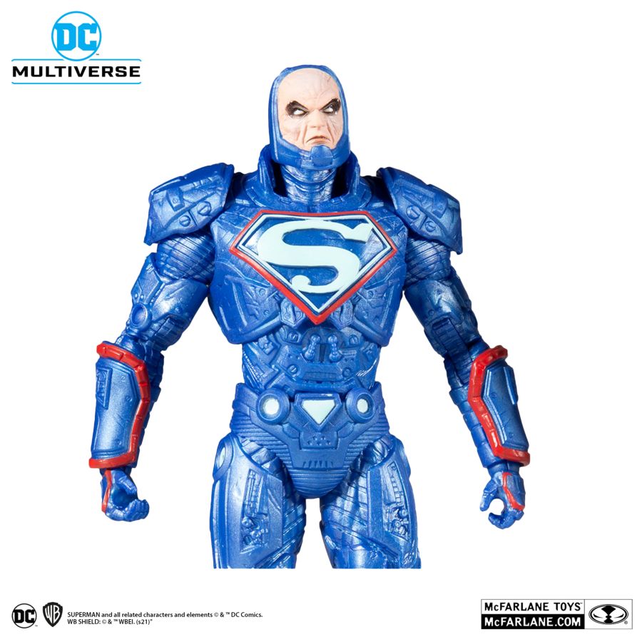DC - Luthor Power Suit BU w/Throne 7" Figure