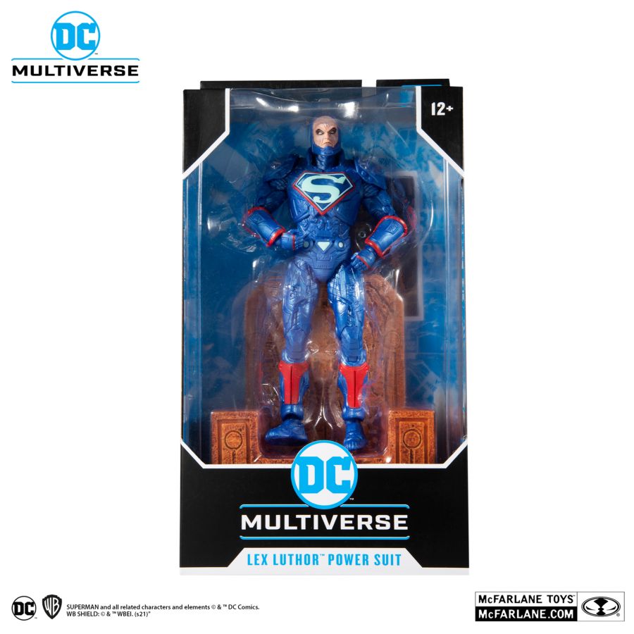 DC - Luthor Power Suit BU w/Throne 7" Figure