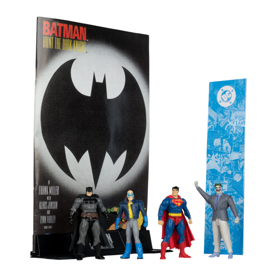 DC Comics - Batman, Son Of Batman, Superman & Joker 3" Figure with Comic 4-Pack