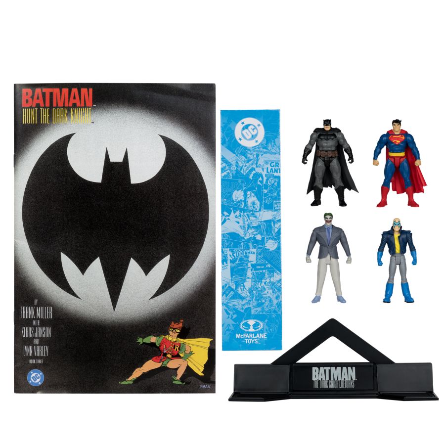 DC Comics - Batman, Son Of Batman, Superman & Joker 3" Figure with Comic 4-Pack
