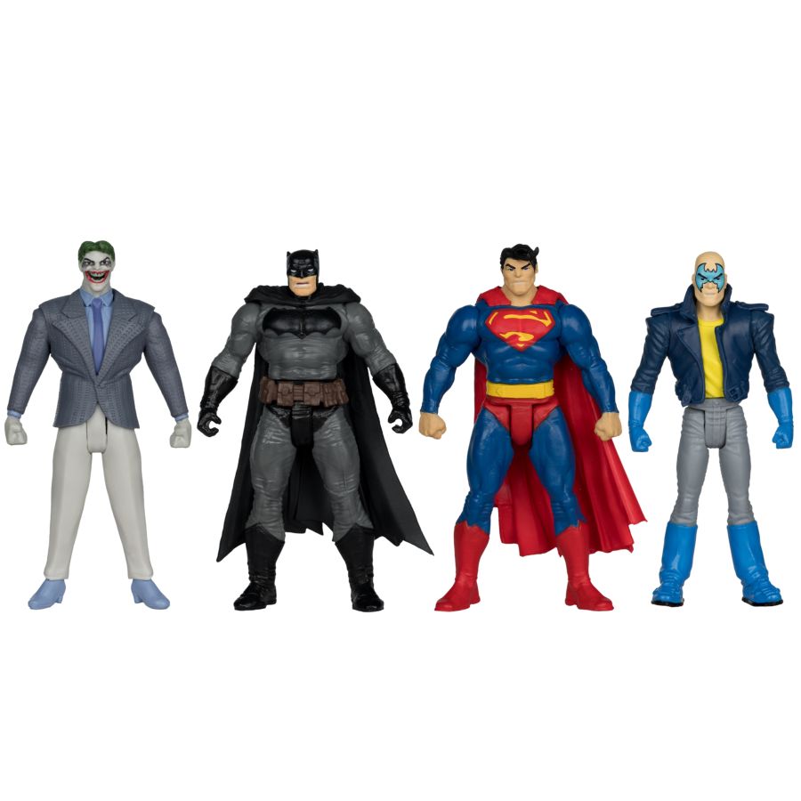 DC Comics - Batman, Son Of Batman, Superman & Joker 3" Figure with Comic 4-Pack