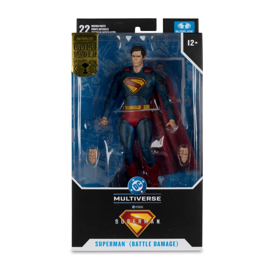 Superman (2025) - Superman (Battle Damage) Gold Label 7" Figure