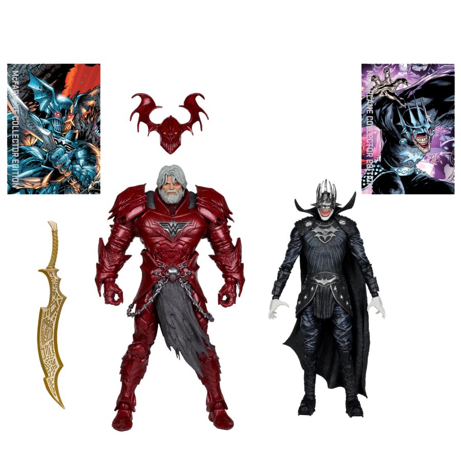 DC Comics - Batman Who Laughs #4 (Knight Armor) & The Merciless (Dark Multiverse) 2-Pack