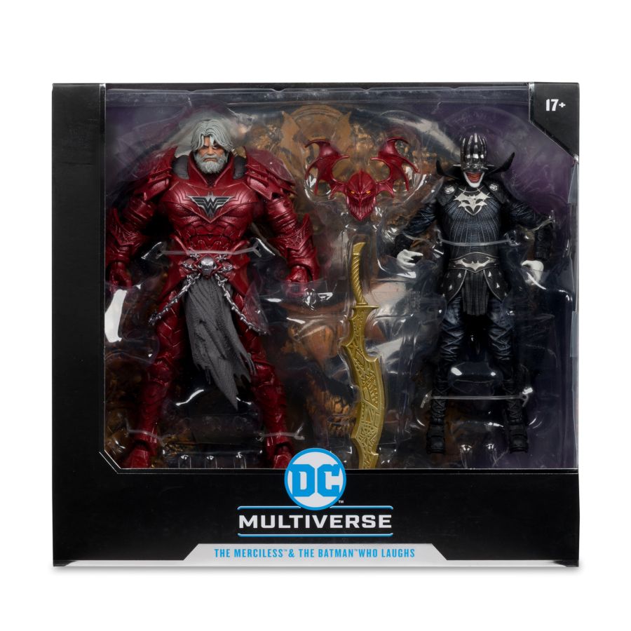 DC Comics - Batman Who Laughs #4 (Knight Armor) & The Merciless (Dark Multiverse) 2-Pack