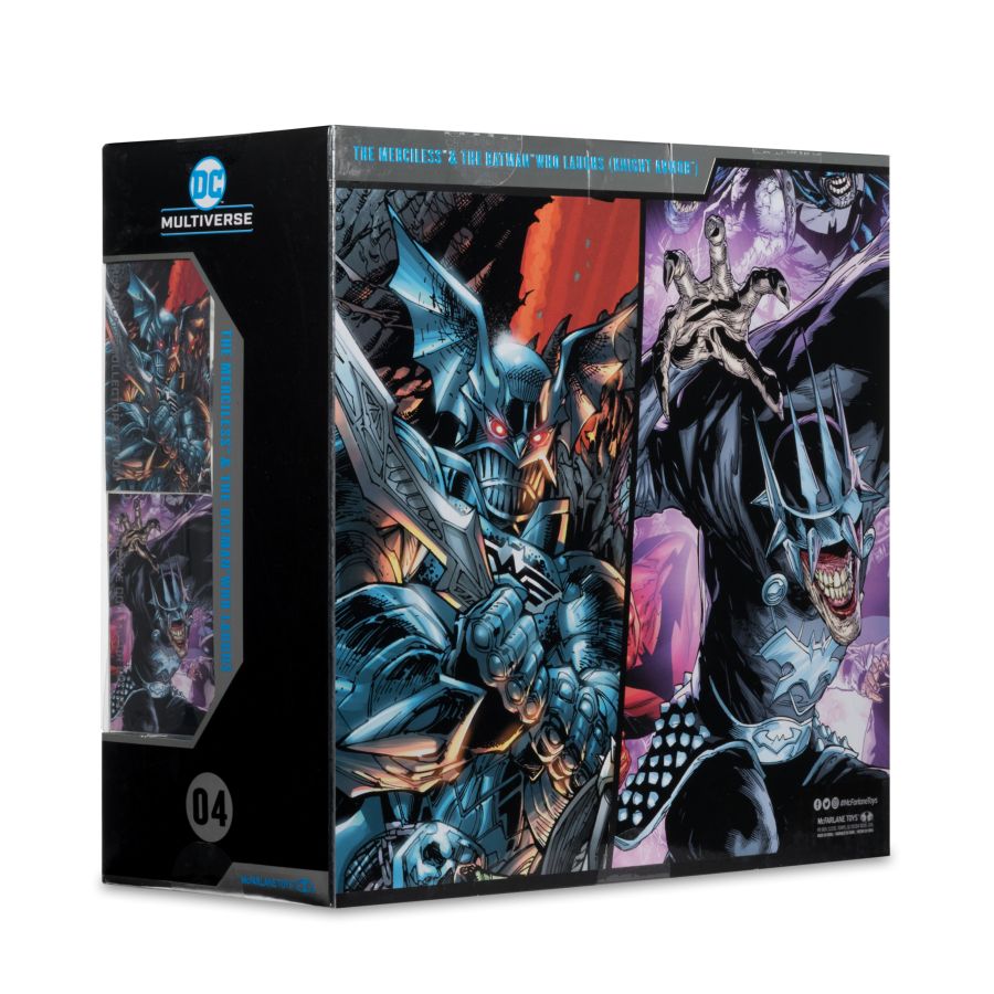 DC Comics - Batman Who Laughs #4 (Knight Armor) & The Merciless (Dark Multiverse) 2-Pack