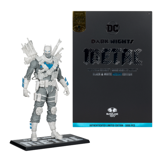 DC Multiverse - The Grim Knight B&W With Accent Gold Label 7" Figure