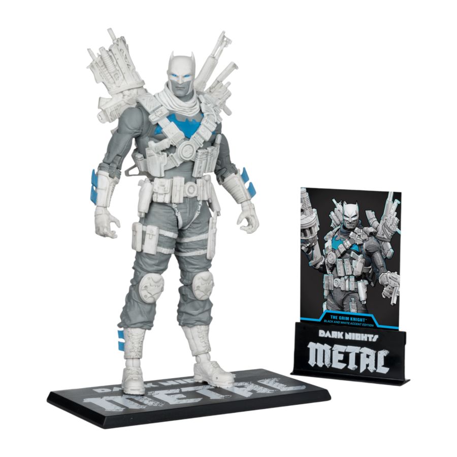 DC Multiverse - The Grim Knight B&W With Accent Gold Label 7" Figure