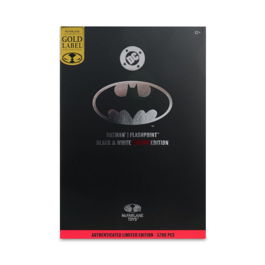 DC Multiverse - Batman Flashpoint Black & White with Accent (Gold Label) 7" Action Figure