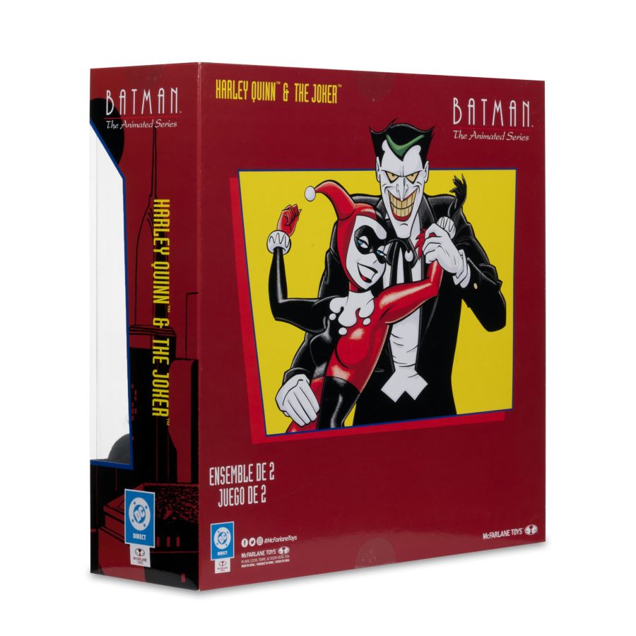 DC Direct - Batman Animated (Comic) Harley Quinn & The Joker (Mad Love) Gold Label