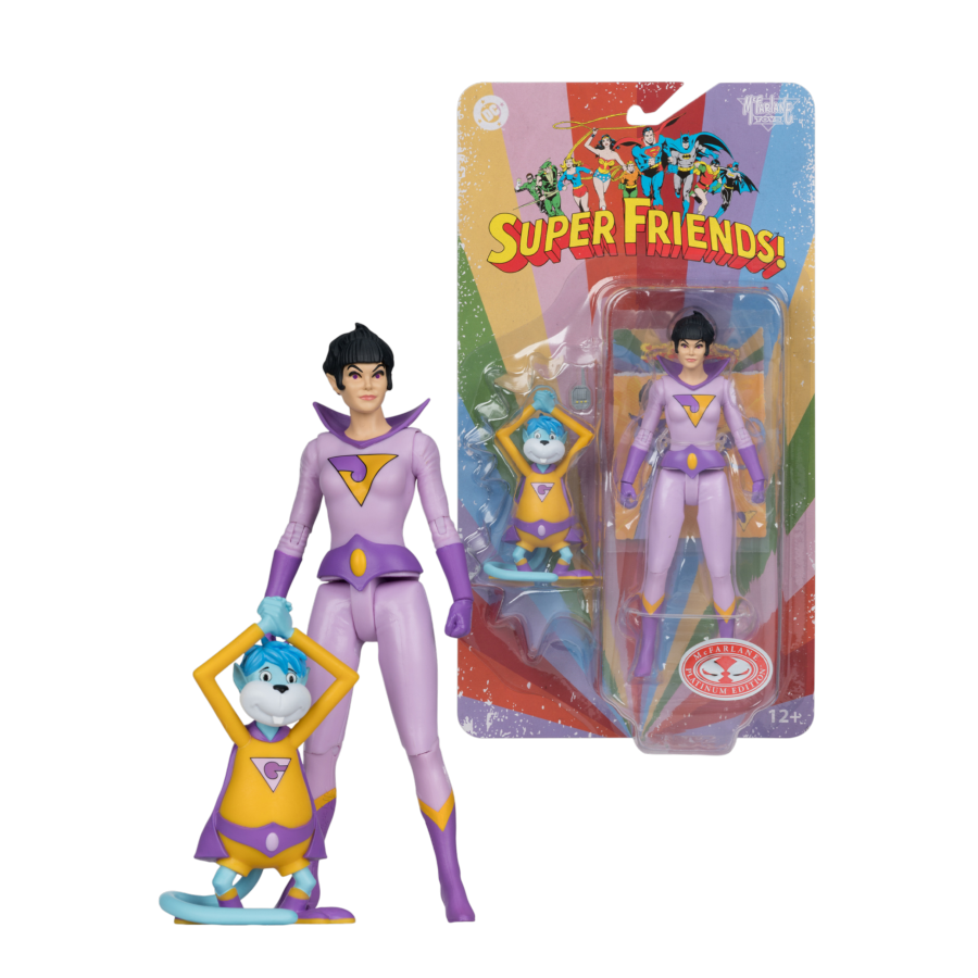 DC Comics - Jayna And Gleek 6" Retro Super Friends Figure (Chase)