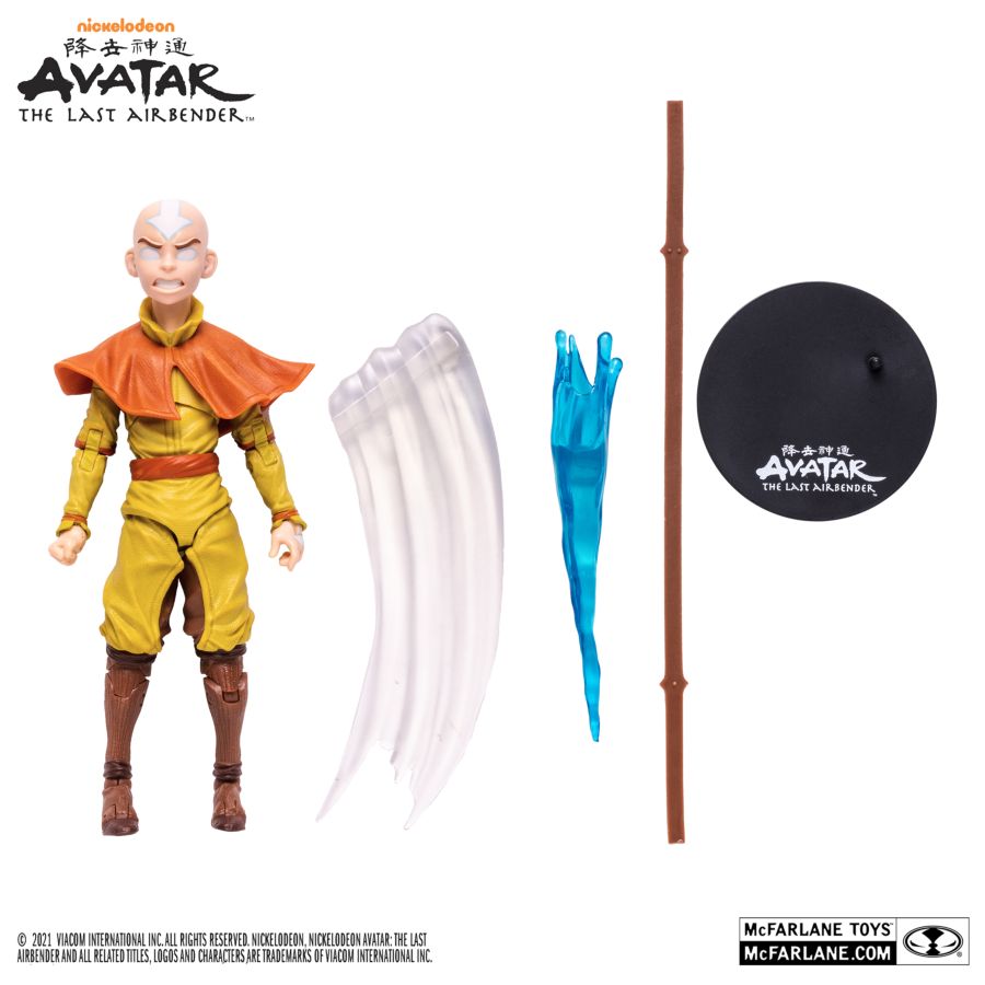 Avatar: The Last Airbender - Aang Avatar State Gold 7" Figure