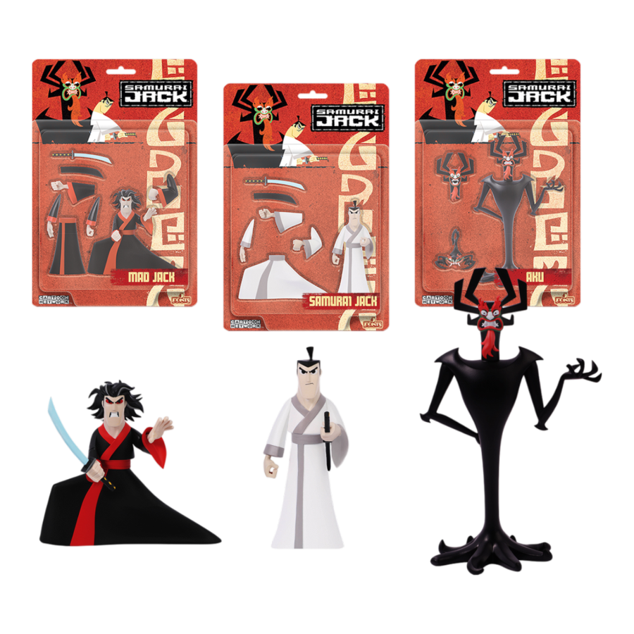 Samurai Jack - 5 Points Figure Assortment | Ozzie Collectables Samurai Jack - 5 Points Figure Assortment | Ozzie Collectables