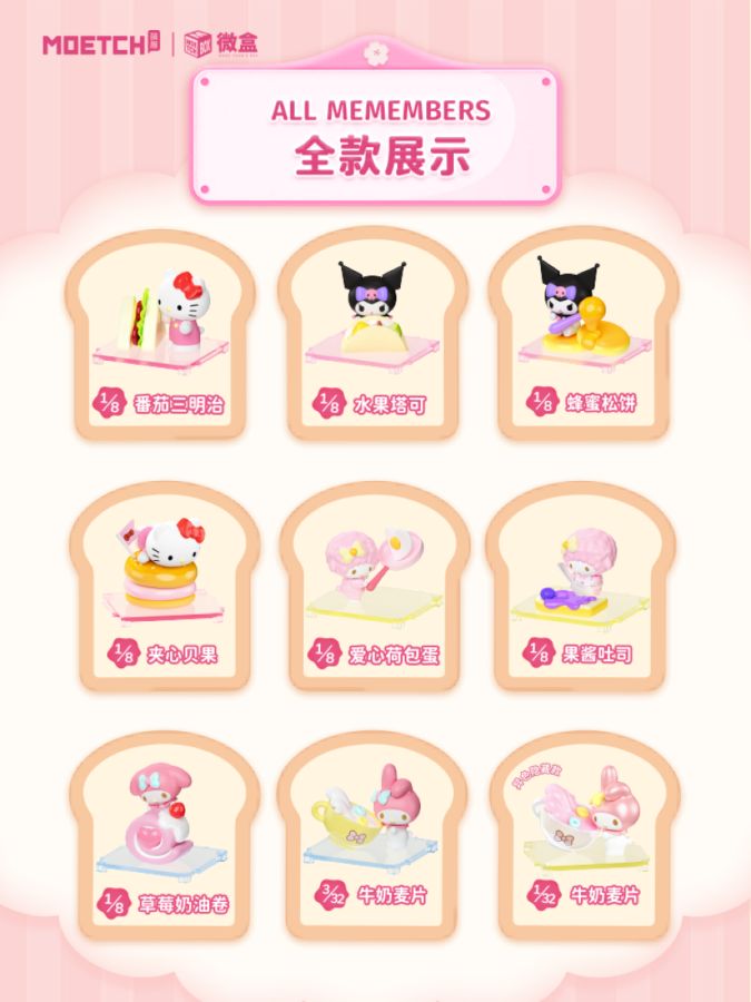Sanrio - Star Girl Breakfast Mini Box Micro (Display of 8)