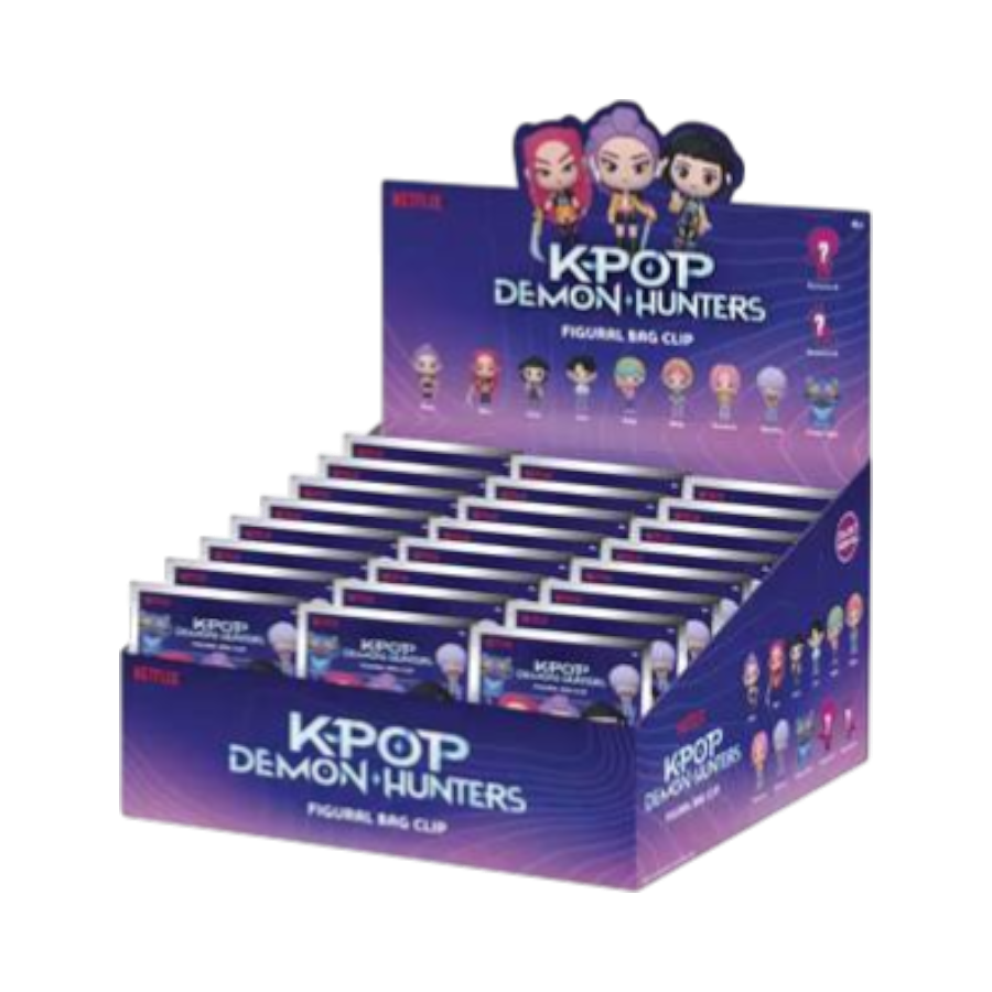 KPop Demon Hunters - 3D PVC Bag Clips S1 Blind Bag Assortment (Display of 24)