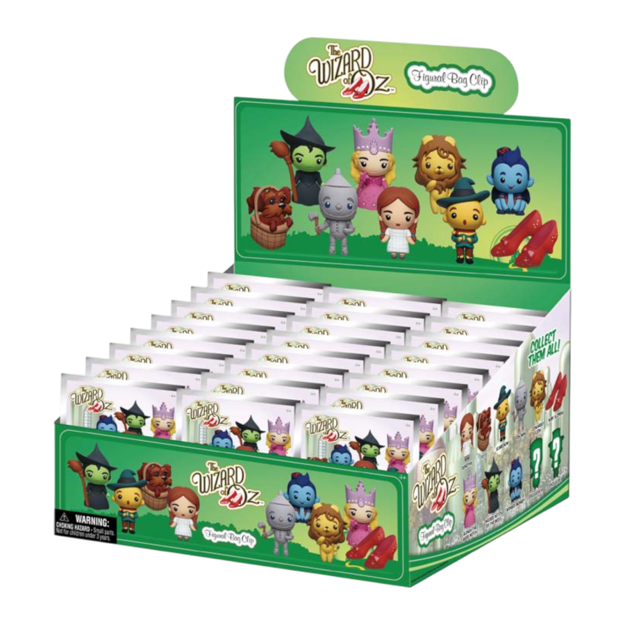Wizard of Oz - 3D PVC Bag Clips Blind Bag (Display of 24)