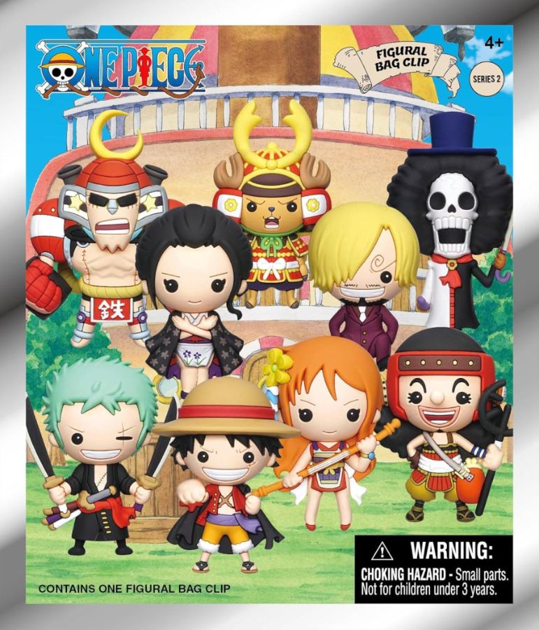 One Piece - 3D PVC Bag Clips Blind Bag Series 2 (Display of 24)