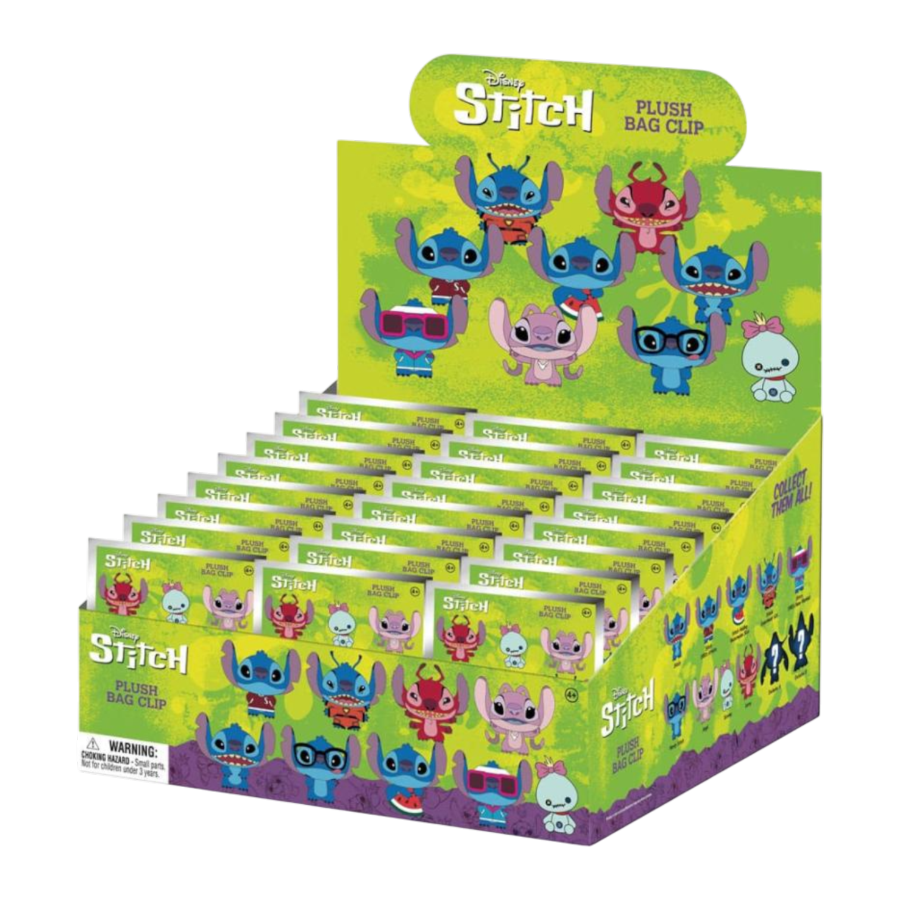 Lilo & Stitch - Stitch Plush Keychain Blind Bags (Display of 24)