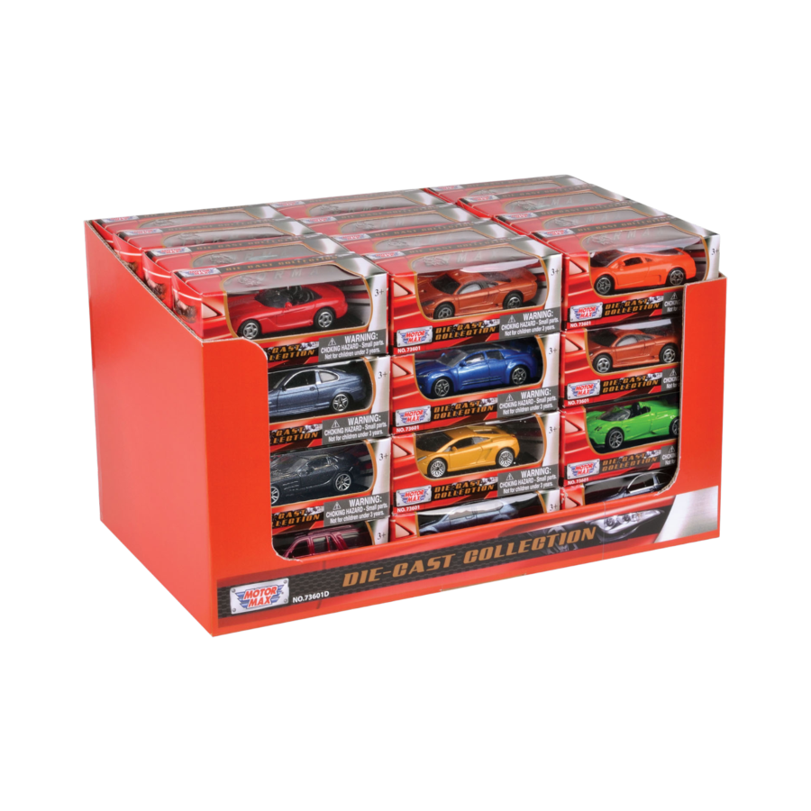Motormax Collection - 3" Licensed Die-Cast Cars Assortment (48 Count)