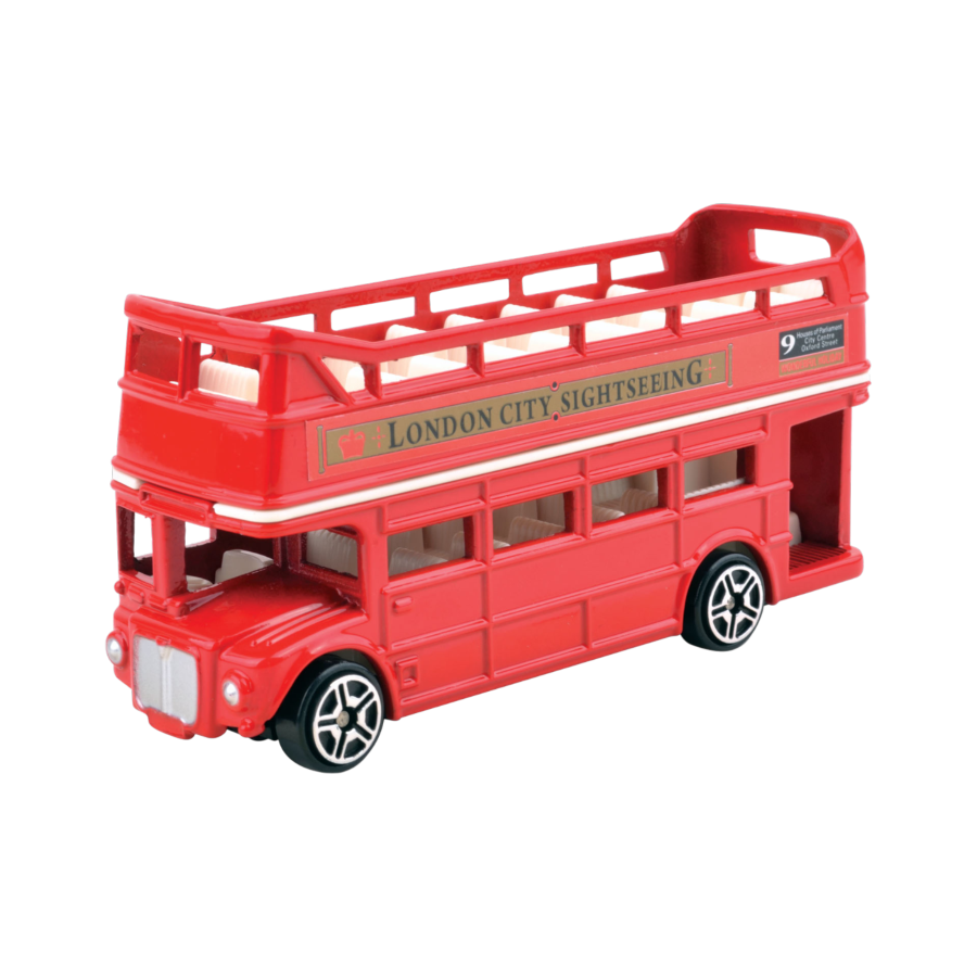 Metro Town - 3.5" London Open Top Bus Die-Cast Vehicle
