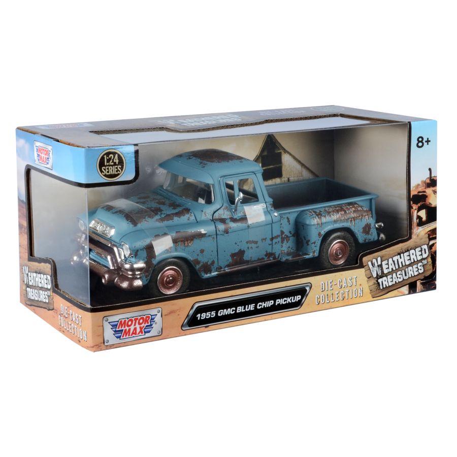 Weathered Treasures - 1:24 1955 GMC Blue Chip Pickup