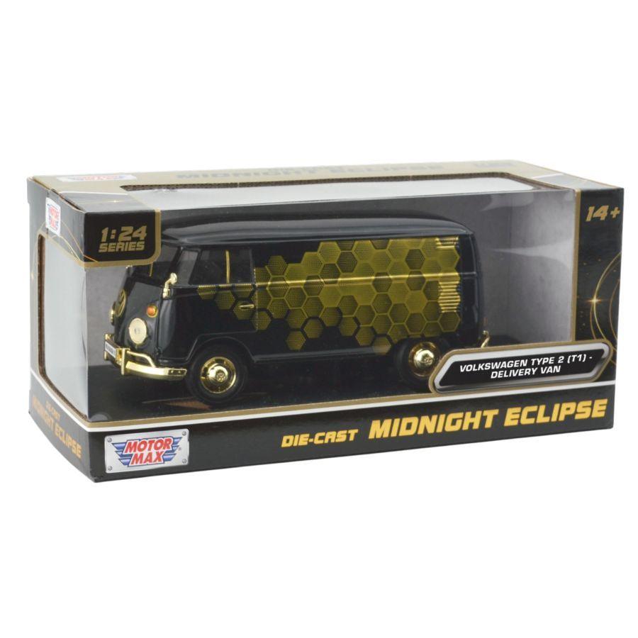 Midnight Eclipse - 1:24 Volkswagen Type 2 (T1) Delivery Van Diecast Vehicle