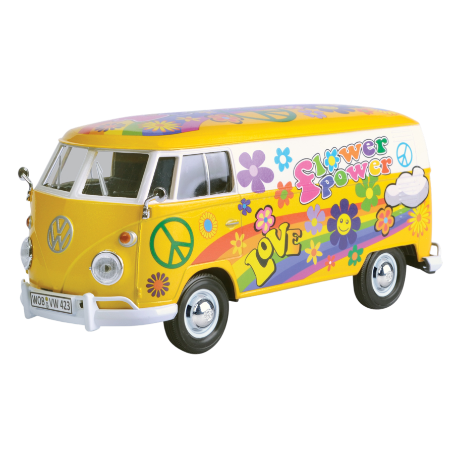 Volkswagen Collection - 1:24 Scale Volkswagen Type 2 (T1) Delivery Van Flower Power 2
