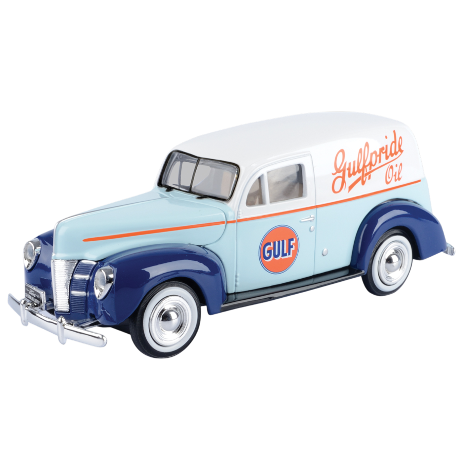 Gulf Collection - 1:24 Scale 1940 Ford Sedan Delivery With Gulf Livery
