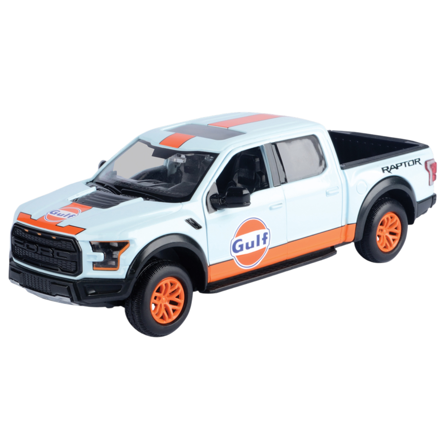 Gulf Collection - 1:27 Scale 2017 Ford F-150 Raptor With Gulf Livery