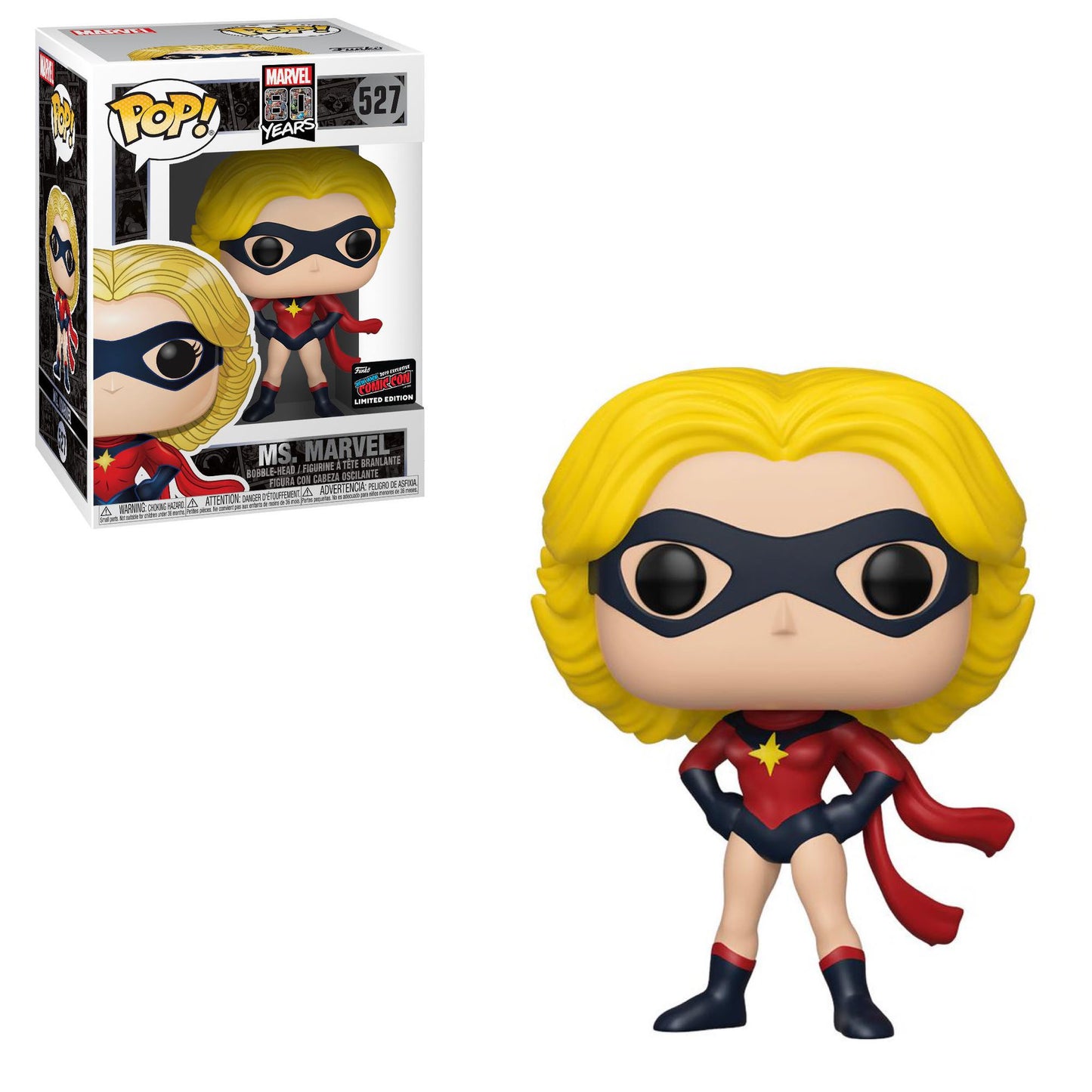 Marvel - Ms. Marvel (First Appearance) 2019 NYCC Funko Stickered Exclusive Pop! Vinyl #527