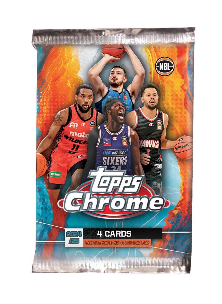 Topps Chrome NBL 2024/2025 Basketball Trading Cards - Hobby Breaker Booster Pack