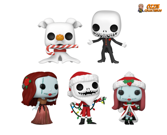 The Nightmare Before Christmas 30th Anniversary 2023 Holiday Bundle - 5 POP! Vinyls