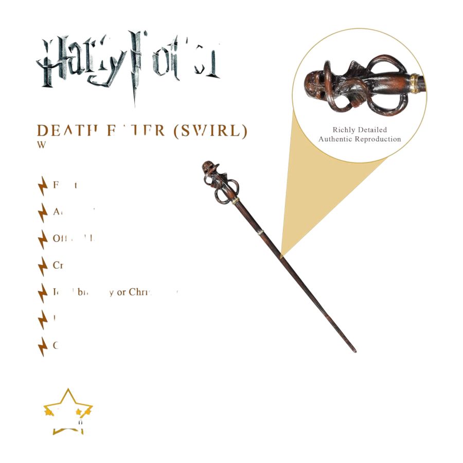 Harry Potter - Death Eater (Swirl) Wand