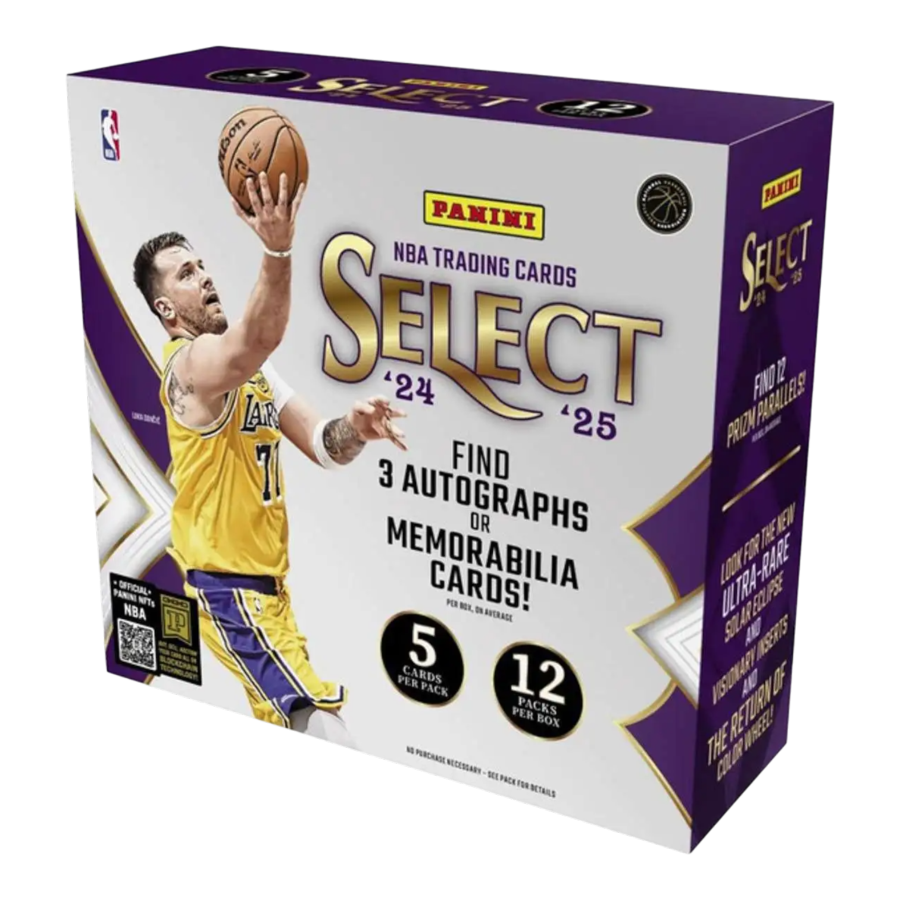NBA - 2024/25 Select Basketball Hobby Trading Cards (Display of 12)