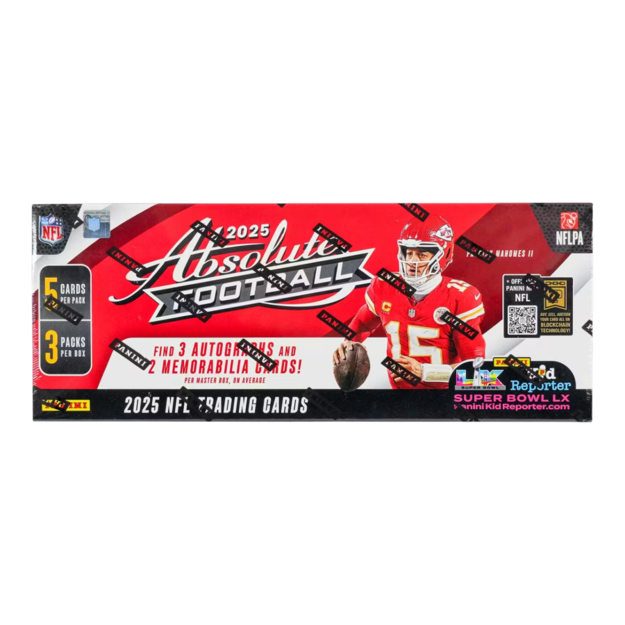 NFL - 2025 Absolute Football Hobby Trading Cards (Display of 3)