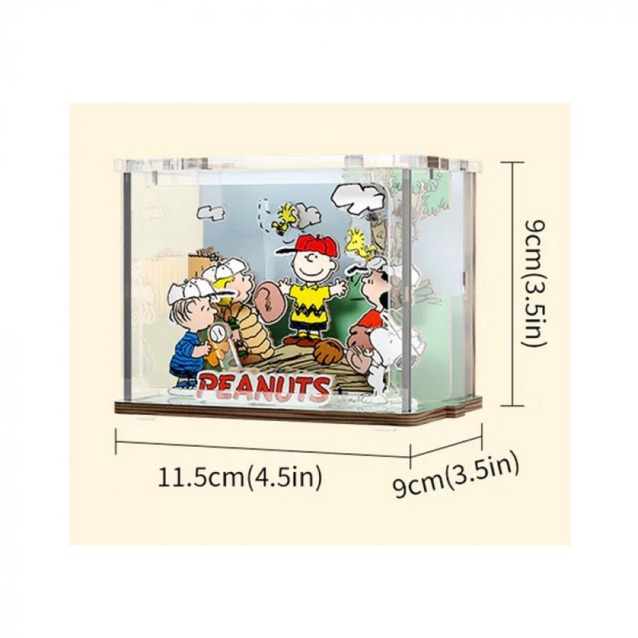 Peanuts - Snoopy Baseball Time DIY Mini Scene (47 Pcs)