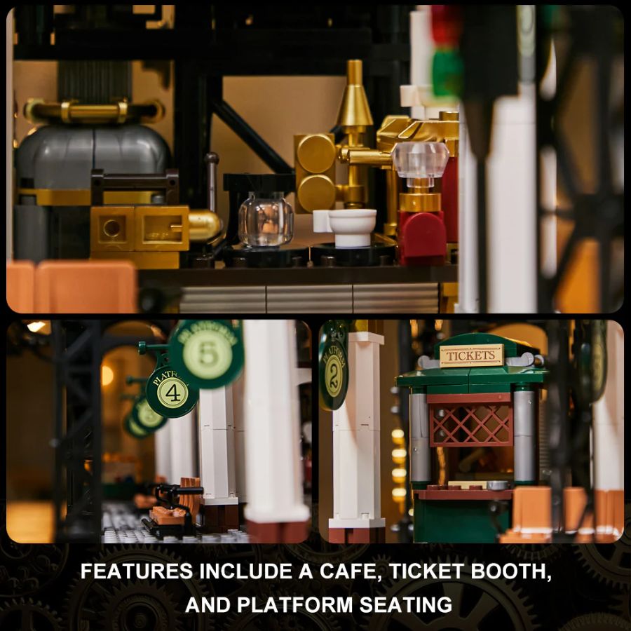 Joyride Series - Steampunk Train Station (2788 Pcs)