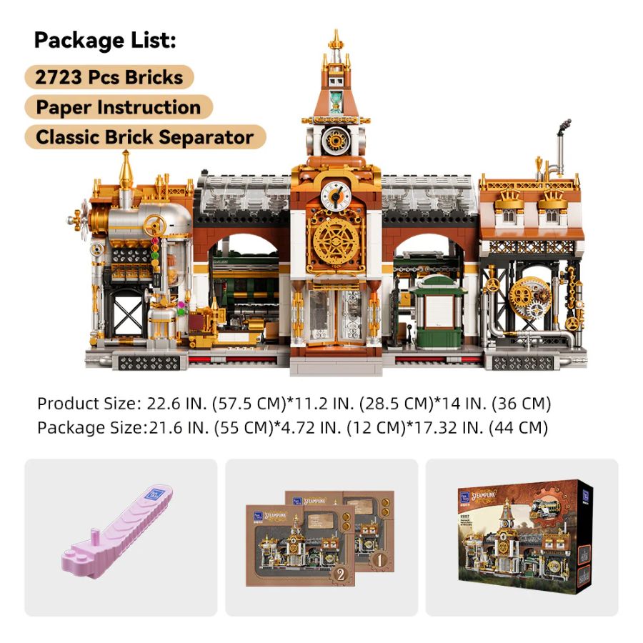 Joyride Series - Steampunk Train Station (2788 Pcs)