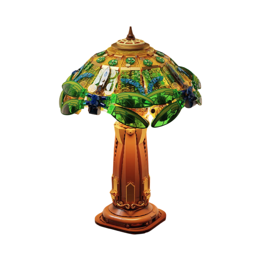 Retro Collection - Stained Glass Table Lamp Construction Set (1067 Pieces)
