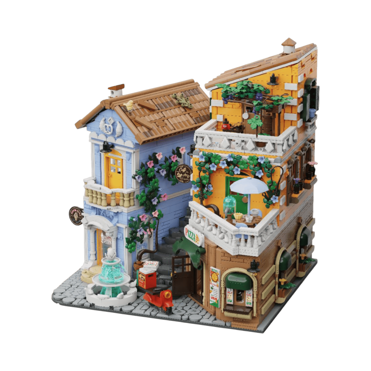 Retro Series - Italian Street Corner Construction Set (2892 Pieces)
