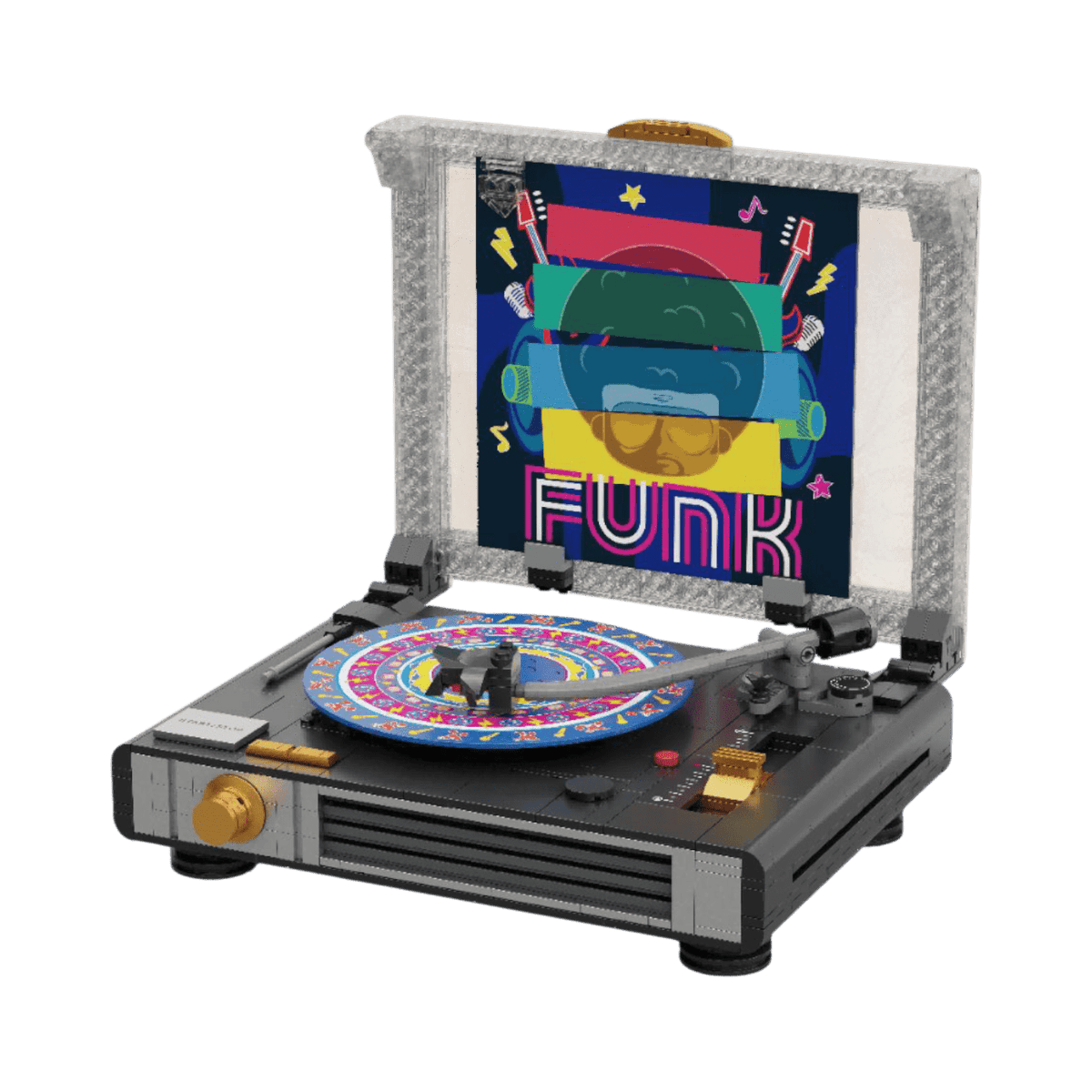 Retro Collection - Vinyl Turntable Construction Set (607 Pieces)