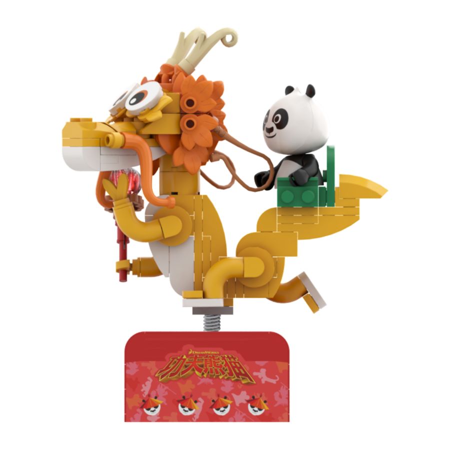Kung Fu Panda - Po on SkateKart Buildable Figure (186pcs)