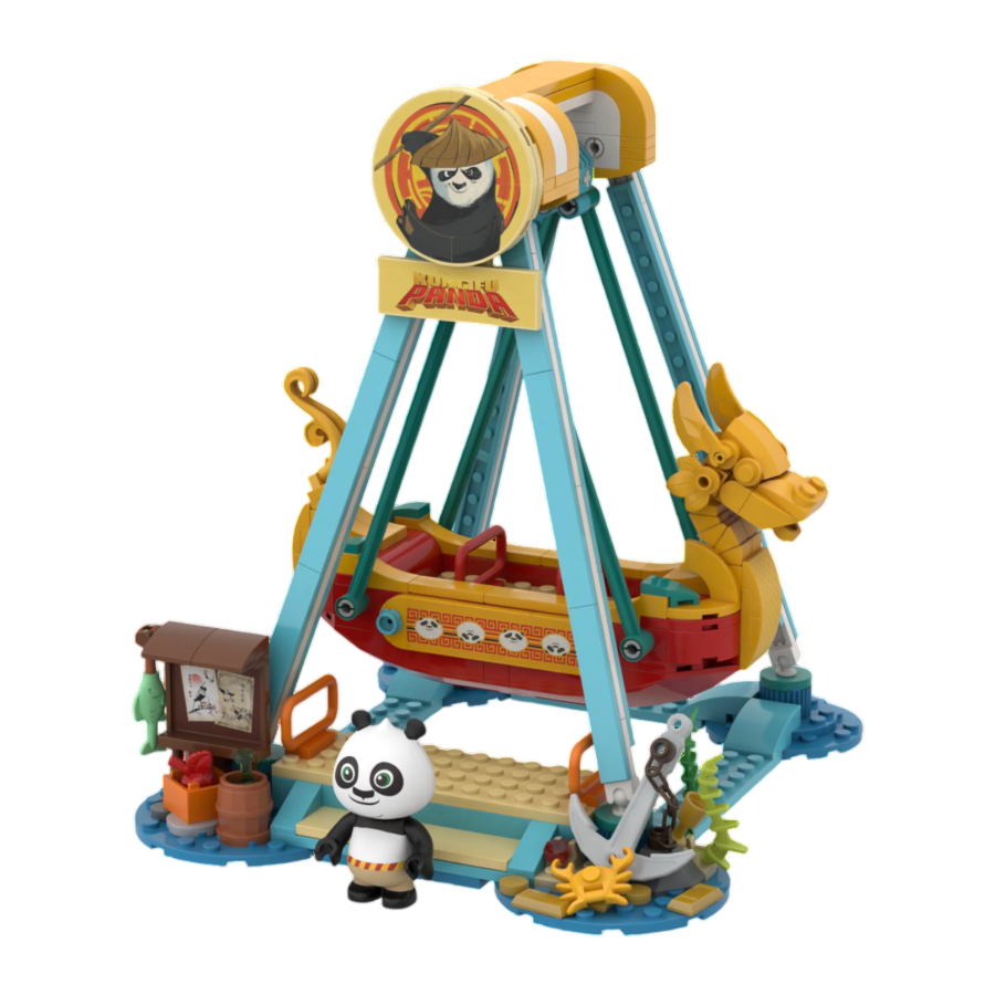Kung Fu Panda - Adventure Park : Pirate Ship Ride (379 Piece Kit)